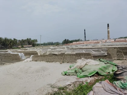 Image related to কোম্পানীগঞ্জে পরিবেশ অধিদপ্তরের যোগসাজশে চলছে আ.লীগ নেতার ইটভাটা